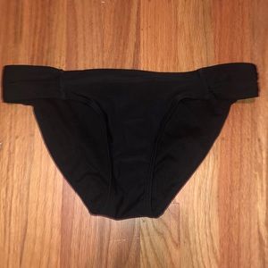 Xhilaration Black Ruched Bikini Bottoms